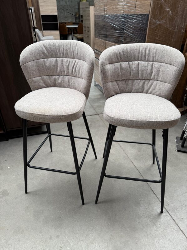 Peter barstoel beige stof - Afbeelding 2
