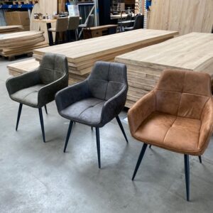 Utah armstoel, drie kleuren