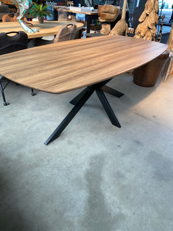 Aziz eettafel Deens ovaal, kleur oud eiken - Afbeelding 5