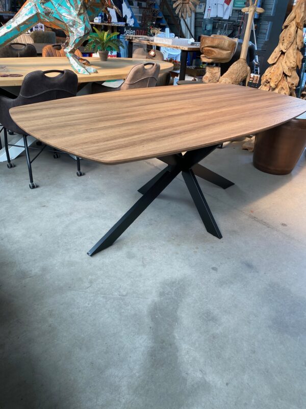 Aziz eettafel Deens ovaal, kleur oud eiken - Afbeelding 4