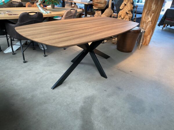 Aziz eettafel Deens ovaal, kleur oud eiken - Afbeelding 3