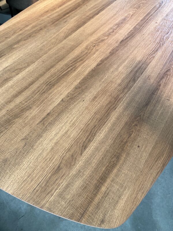 Aziz eettafel Deens ovaal, kleur oud eiken - Afbeelding 2