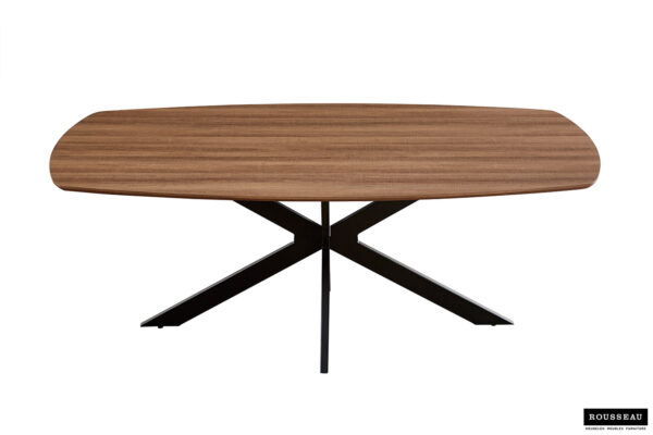 Aziz eettafel Deens ovaal, kleur oud eiken - Afbeelding 12