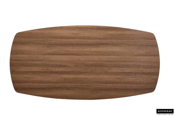 Aziz eettafel Deens ovaal, kleur oud eiken - Afbeelding 14