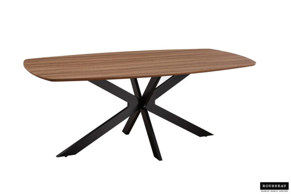 Aziz eettafel Deens ovaal, kleur oud eiken - Afbeelding 15