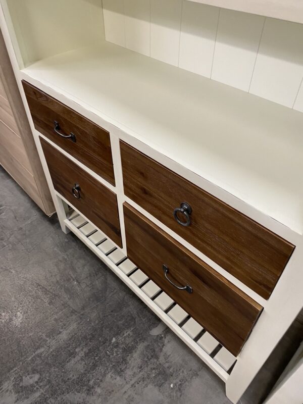 Bergkast, landelijk wit + smoke brown - Afbeelding 3