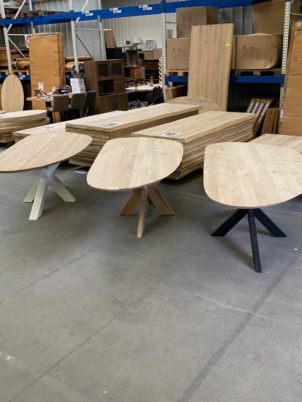 Aerts eiken, eettafel, organisch + spinpoot - Afbeelding 5