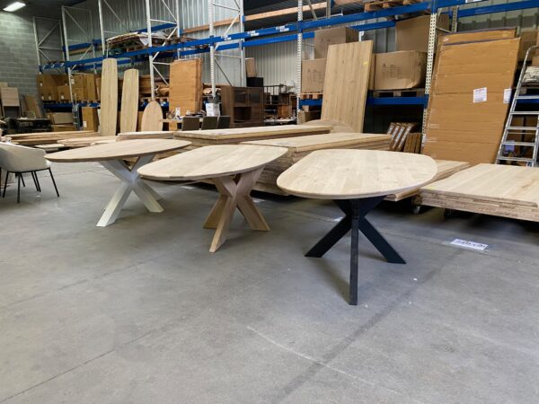 Aerts eiken, eettafel, organisch + spinpoot - Afbeelding 2