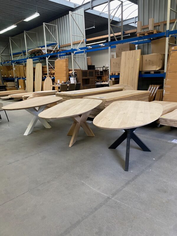 Aerts eiken, eettafel, organisch + spinpoot - Afbeelding 3