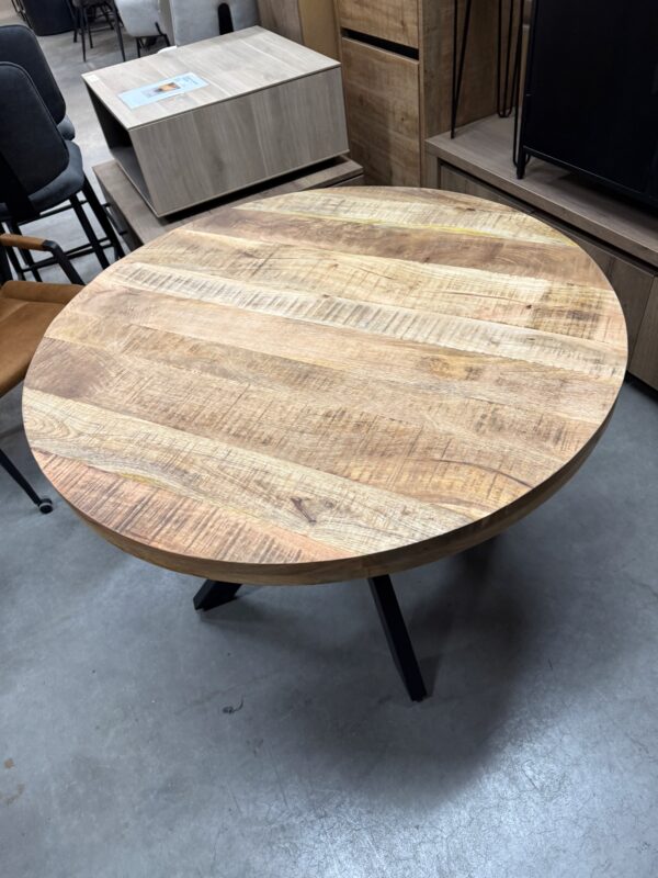 Wehl eettafel rond, mangohout - Afbeelding 8