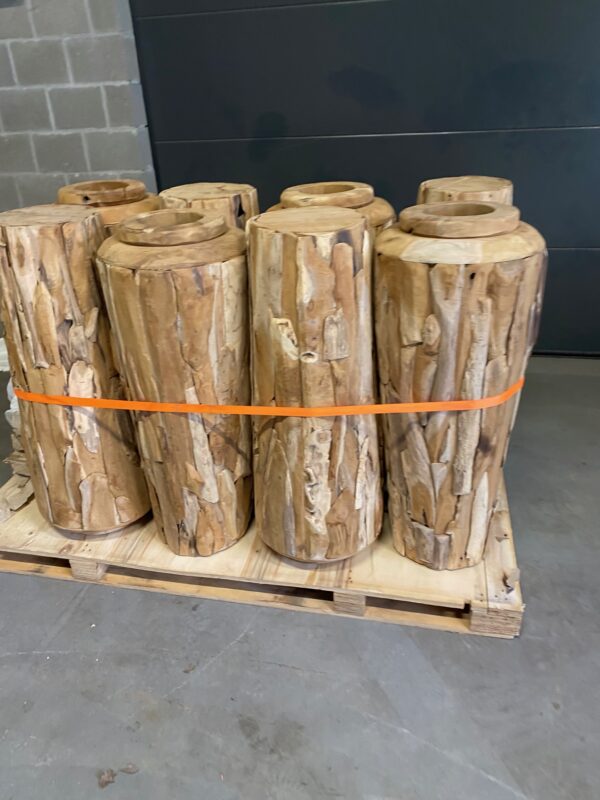 Pot uit teakhout - Afbeelding 4