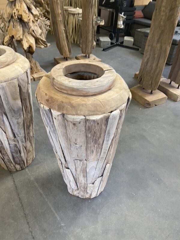 Pot uit teakhout - Afbeelding 8