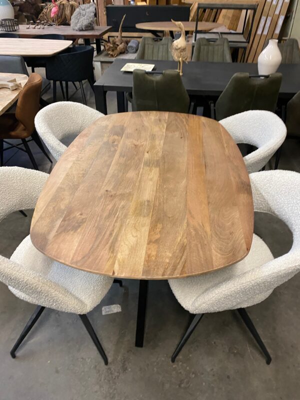 Runa eettafel mangohout, Deens ovaal - Afbeelding 6