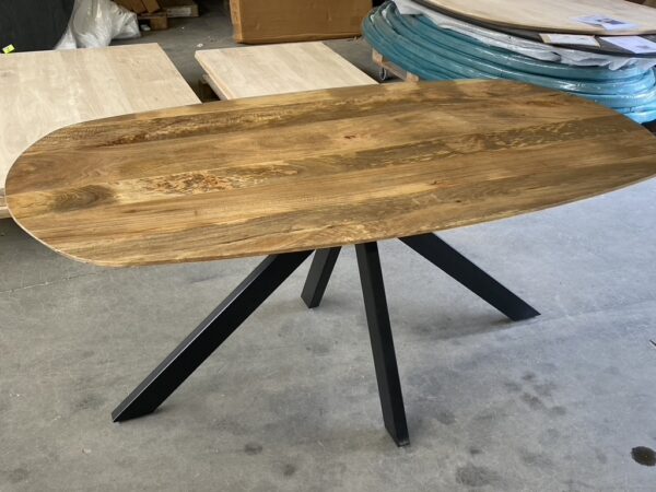 Runa eettafel mangohout, Deens ovaal - Afbeelding 8