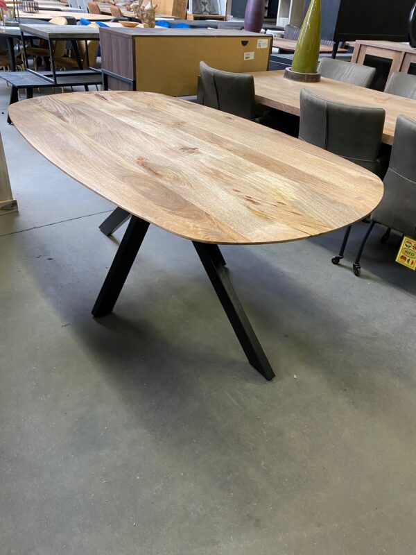 Runa eettafel mangohout, Deens ovaal - Afbeelding 2