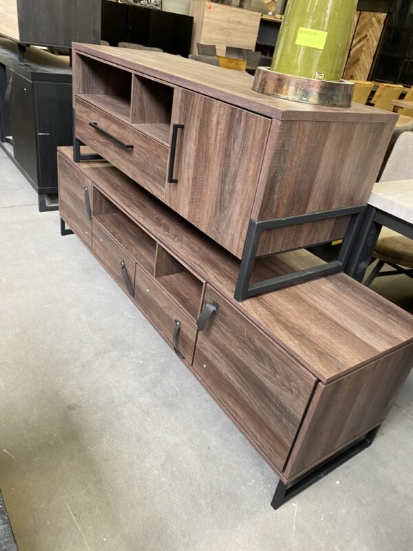 Scuro tv-dressoir, dark almond - Afbeelding 2
