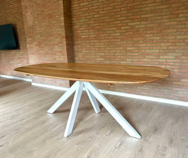 Runa eettafel mangohout, Deens ovaal - Afbeelding 17