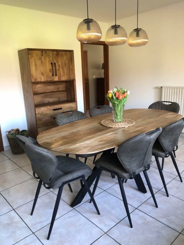 Runa eettafel mangohout, Deens ovaal - Afbeelding 13