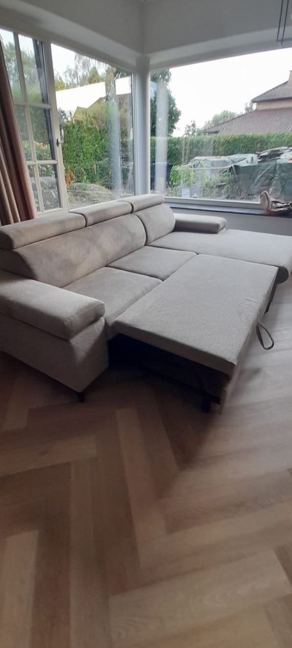Macon slaapbank / zetelbed beige - Afbeelding 11