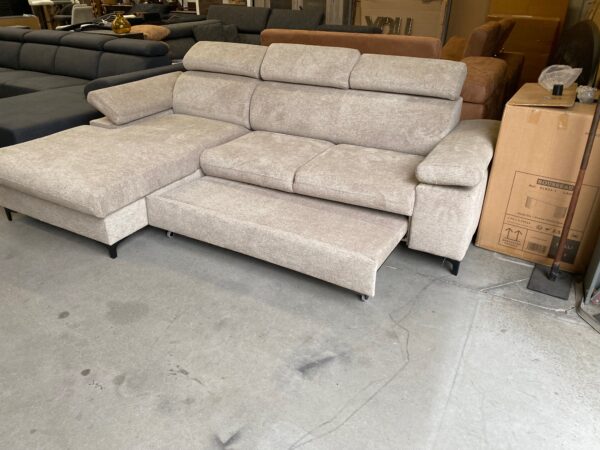 Macon slaapbank / zetelbed beige - Afbeelding 7