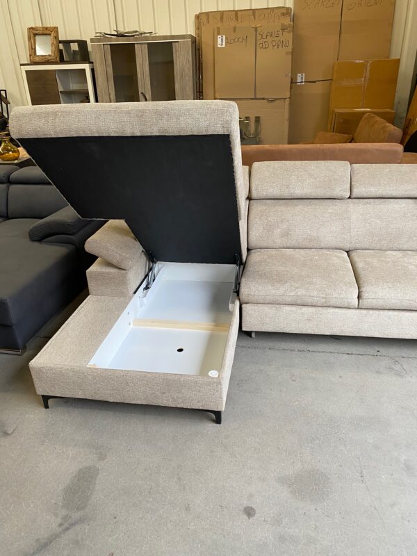 Macon slaapbank / zetelbed beige - Afbeelding 5