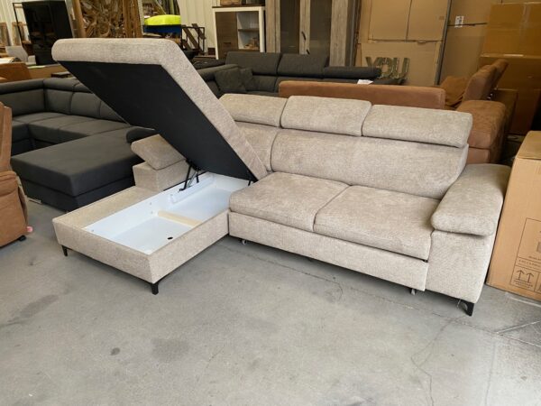 Macon slaapbank / zetelbed beige - Afbeelding 4