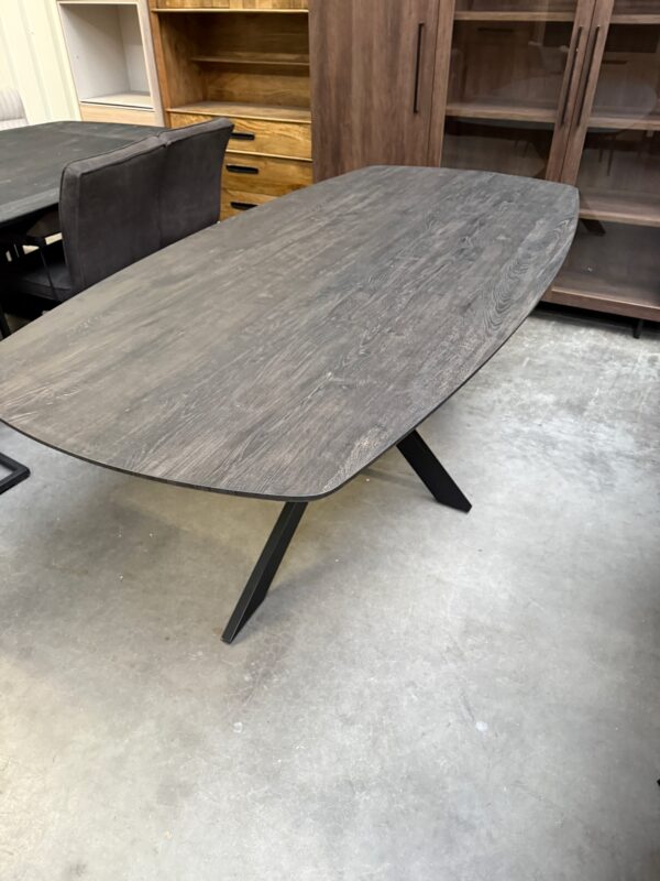 Aziz eettafel Deens ovaal, kleur donkerbruin - Afbeelding 8