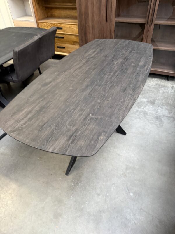 Aziz eettafel Deens ovaal, kleur donkerbruin - Afbeelding 9