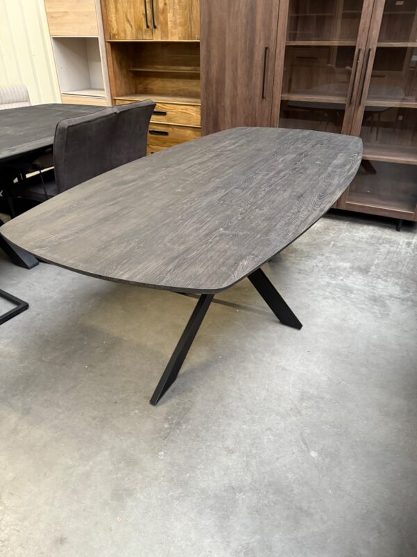 Aziz eettafel Deens ovaal, kleur donkerbruin - Afbeelding 10