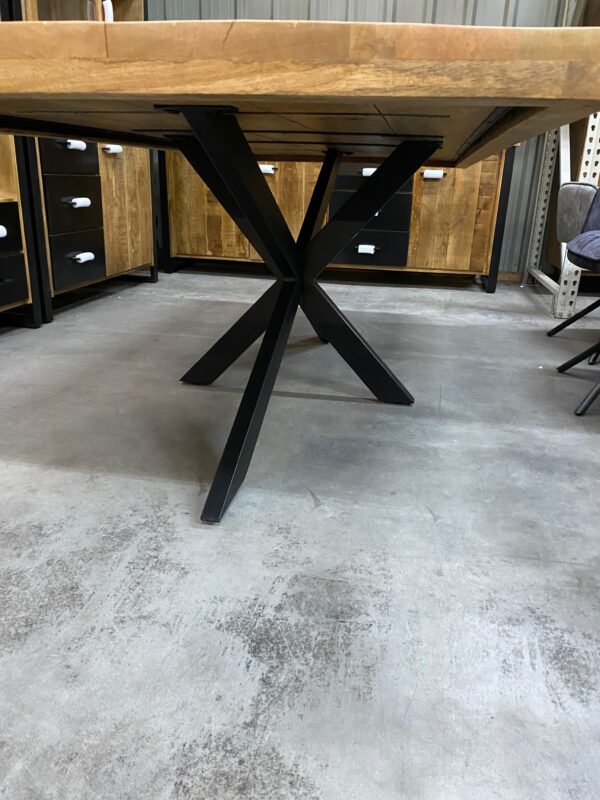 Eettafel, mangohout + matrix onderstel - Afbeelding 2