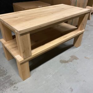 Massief eiken salontafel