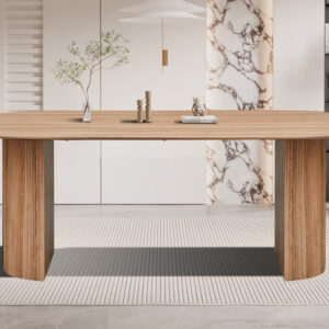 Lagos eettafel ovaal, kleur oude eik