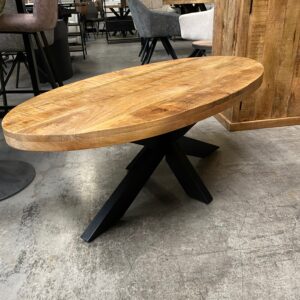 Salontafel ovaal, mangohout