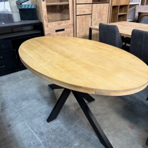 Eettafel ovaal, mangohout