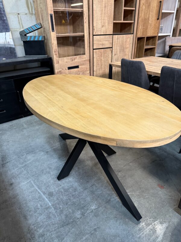 Eettafel ovaal, mangohout