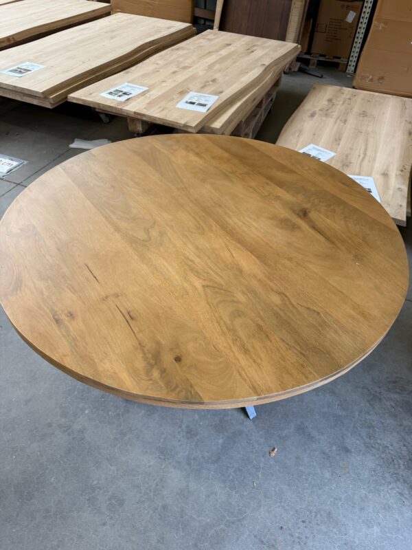 Eettafel rond, mangohout - Afbeelding 3
