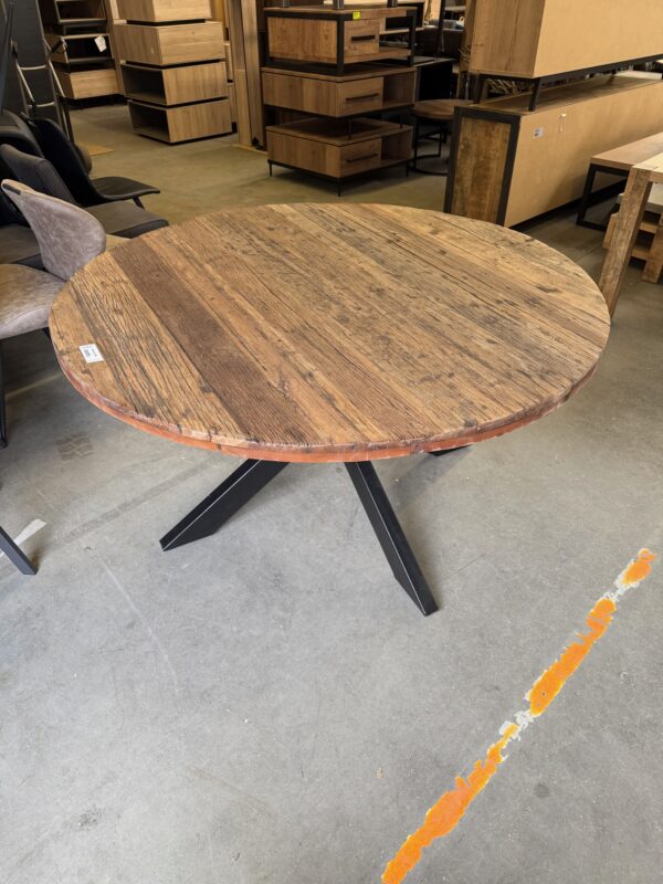 Eettafel recycled teakhout