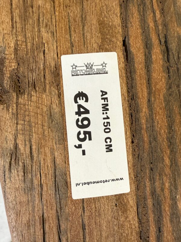 Eettafel recycled teakhout - Afbeelding 3