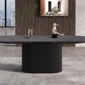 Lagos eettafel uitschuifbaar, kleur donkerbruin