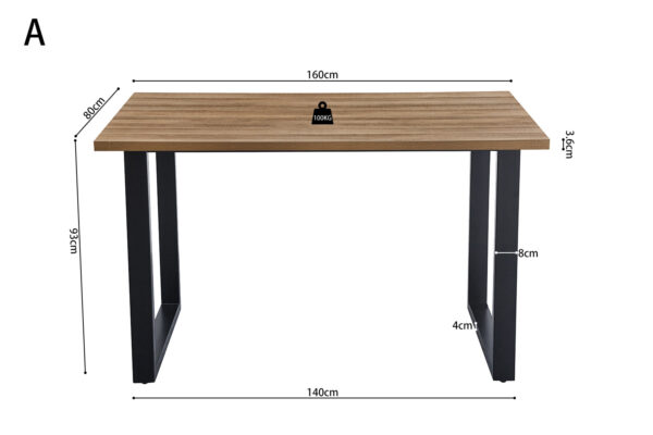 Alexander bartafel, kleur oud eiken - Afbeelding 5