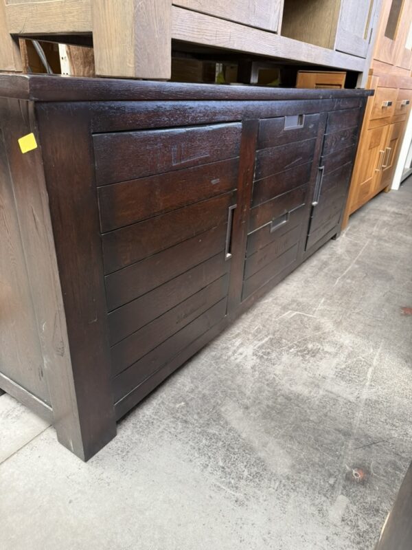 Dressoir massief eikenhout, koloniaal - Afbeelding 3