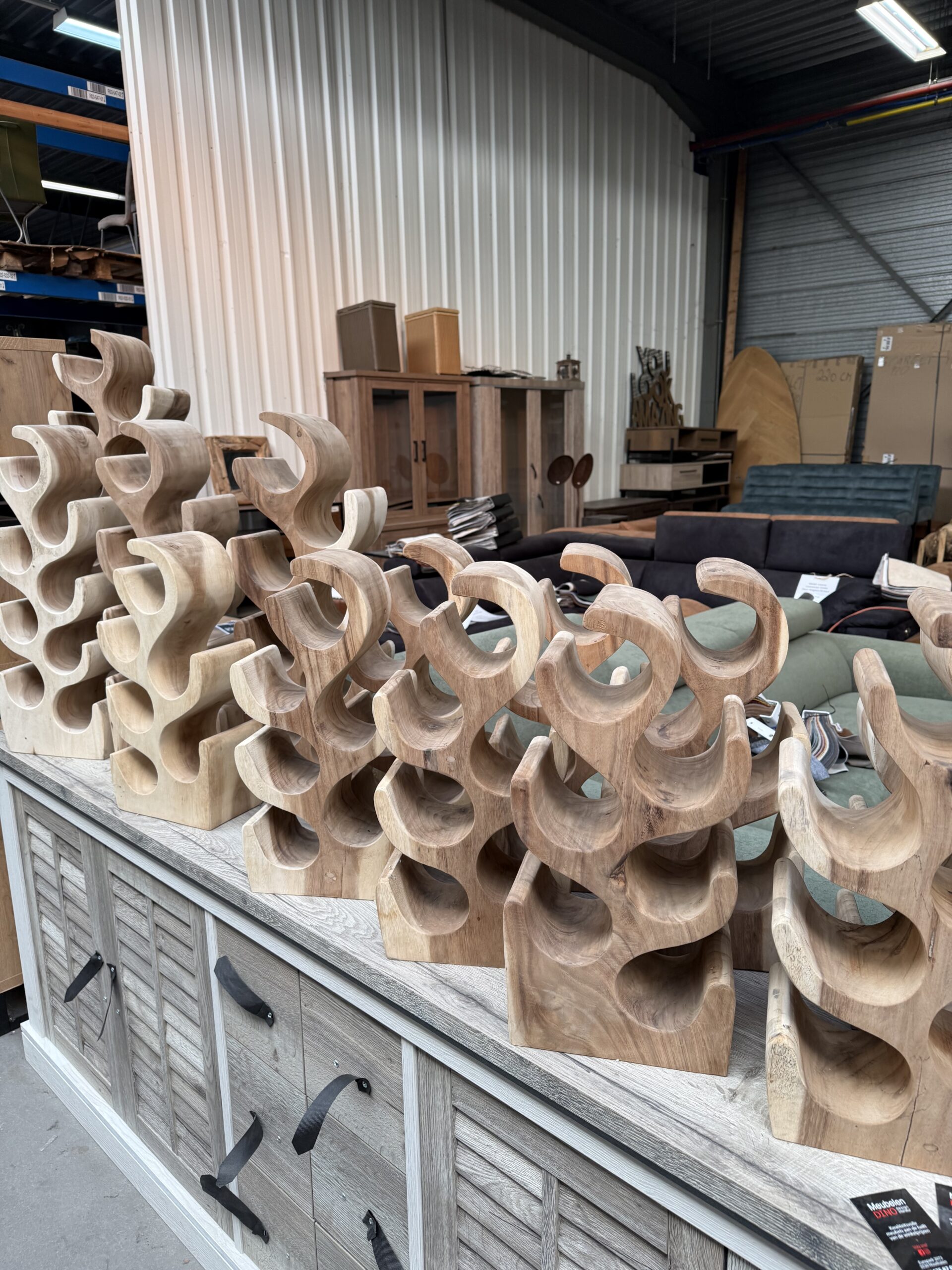 Wijnrek suarhout - Afbeelding 11