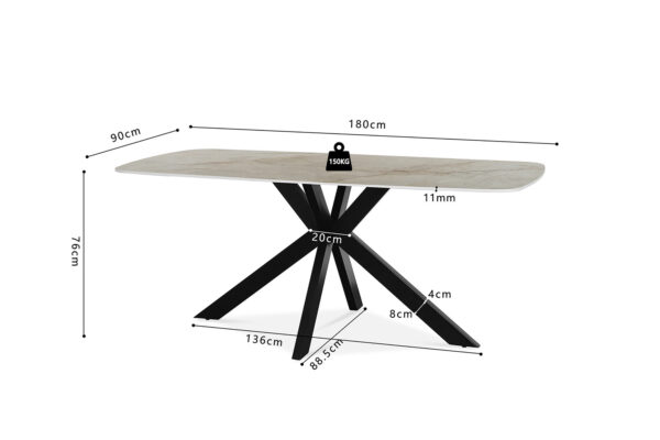 Apollo eettafel, shakespeare beige - Afbeelding 17