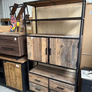 Bergkast recycled teakhout