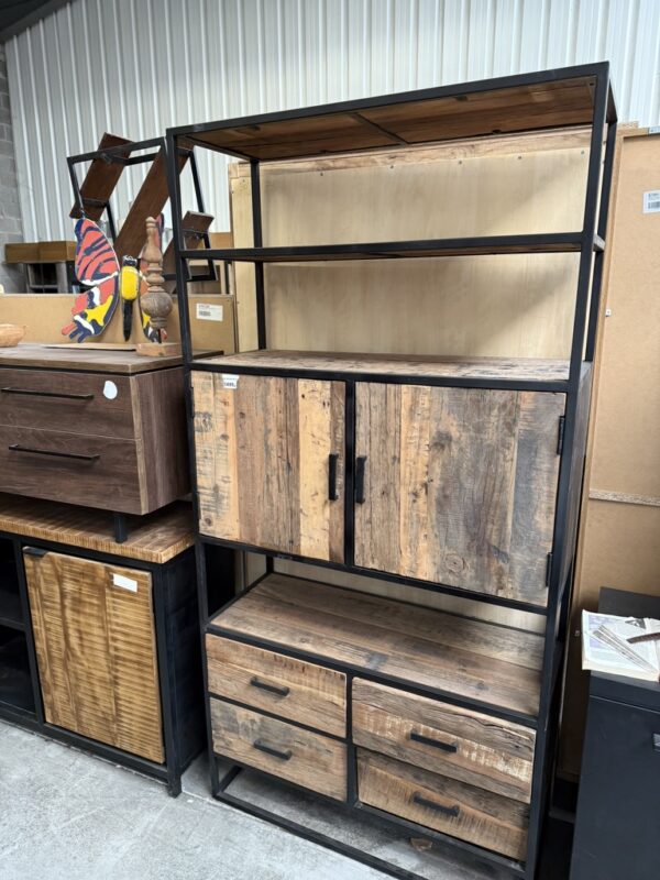 Bergkast recycled teakhout