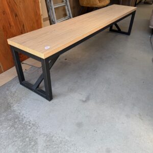 Monopoly eetkamerbank, kleur blonde oak