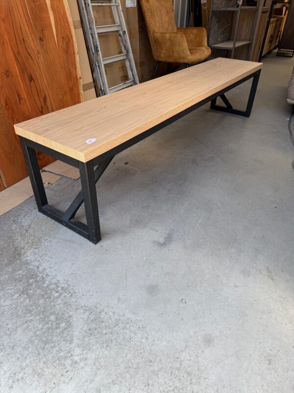 Monopoly eetkamerbank, kleur blonde oak