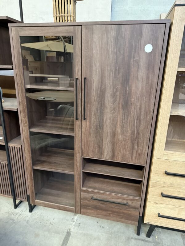 Sparta vitrine, dark almond - Afbeelding 3