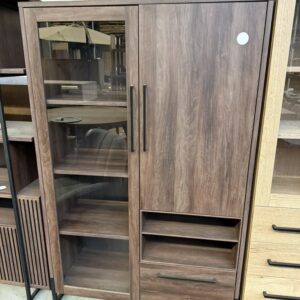 Sparta vitrine, dark almond