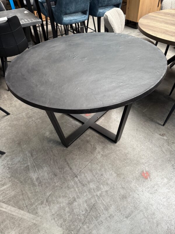 Eettafel rond, metalen blad - Afbeelding 2